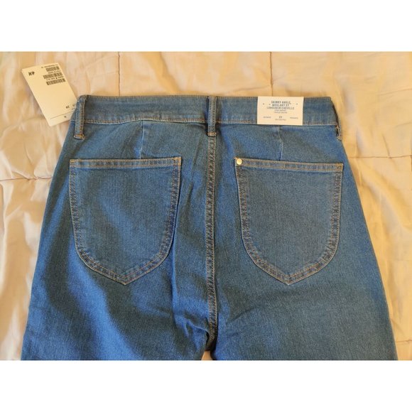 H&M &DENIM SKINNY ANKLE STRETCH JEANS WOMEN'S SIZE 29 HIGH WAIST MEDIUM WASH - Picture 10 of 10